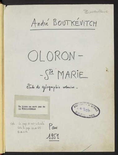 Oloron-Sainte-Marie (vol.1)