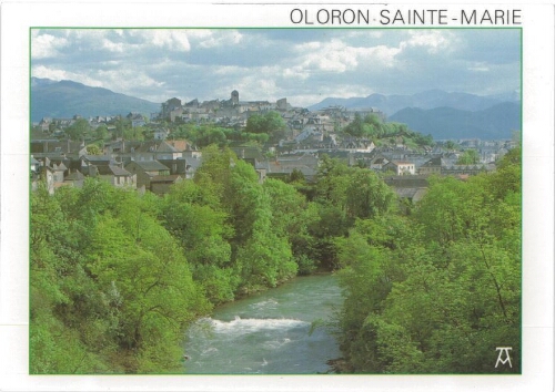 Sainte-Croix et le Gave d'Oloron