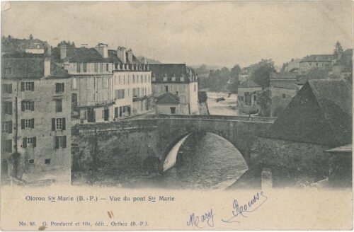 Vue du pont Sainte-Marie