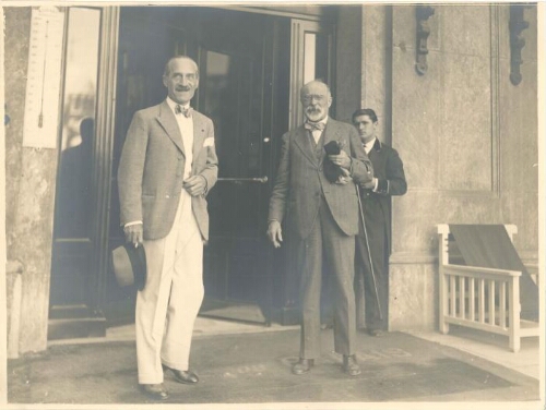 Louis Barthou et le ministre tchèque Edouard Bénès 