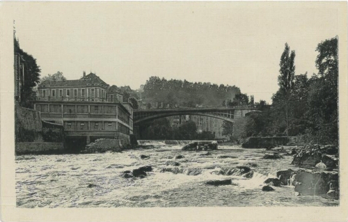 Le Gave au pont Sainte-Claire et le barrage