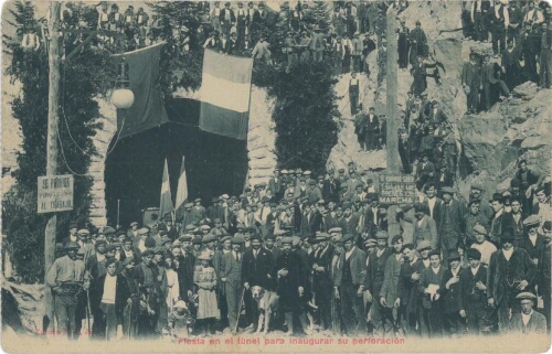 Inauguration du percement du tunnel de la ligne Pau-Canfanc